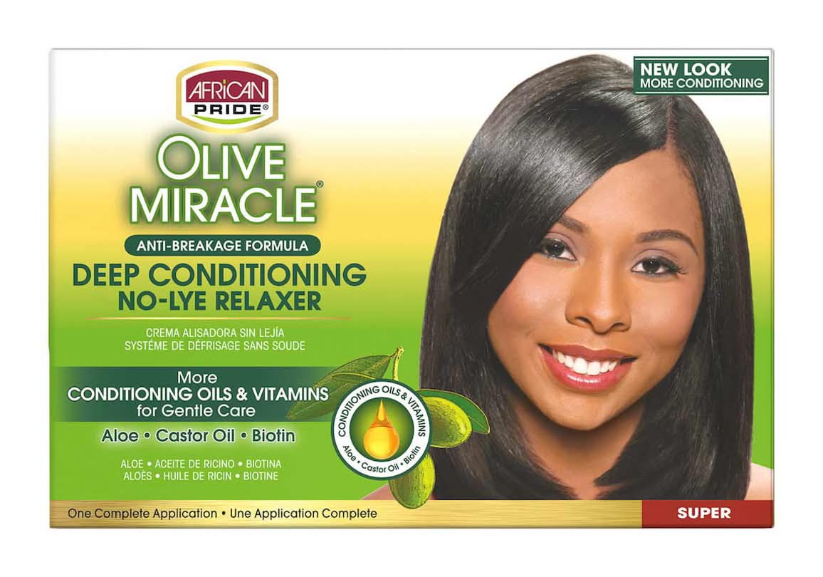African Pride Olive Miracle Deep Conditioning Relaxer Super