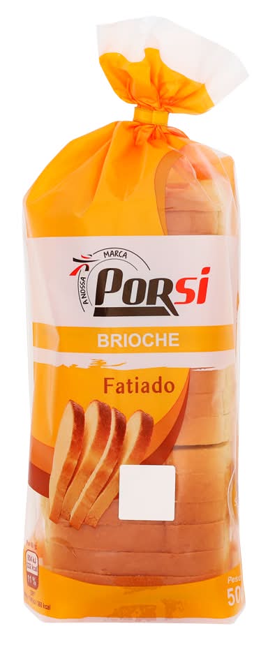 PorSi - Pao brioche fatiado, 500 g