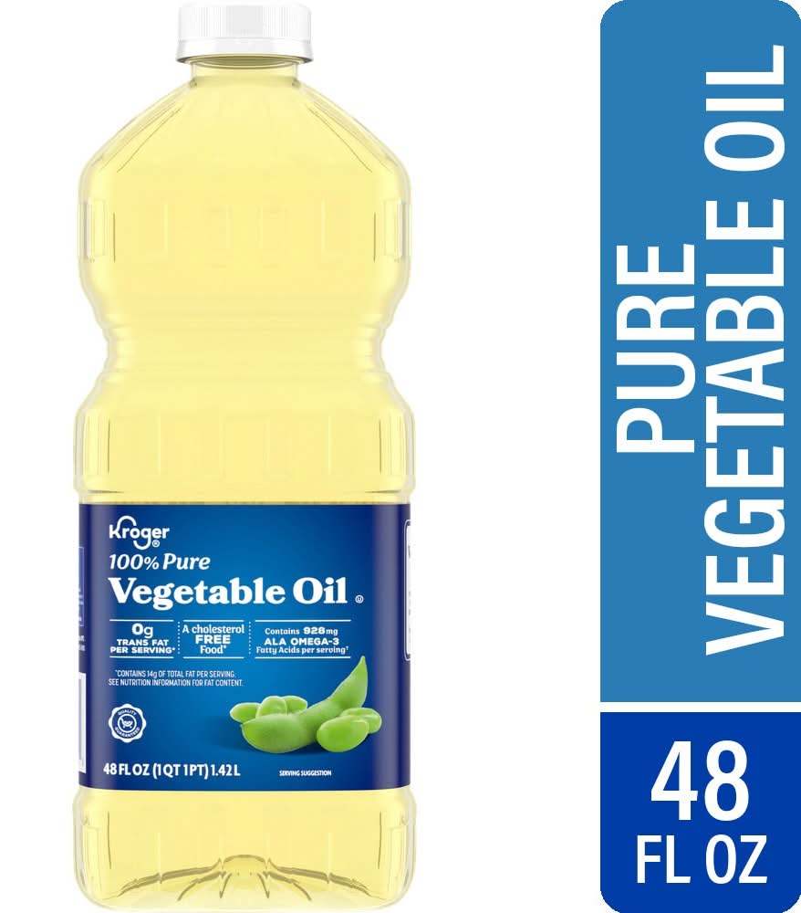 Kroger 100% Pure Vegetable Oil (48 fl oz)
