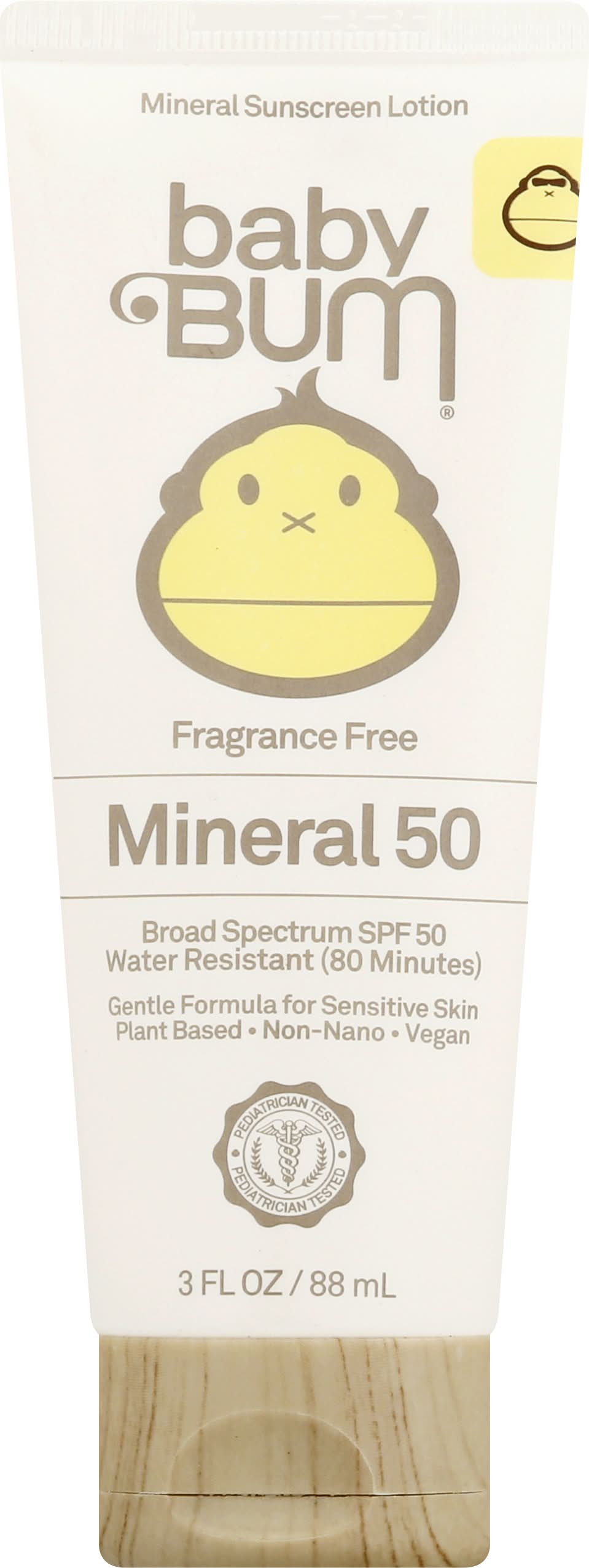Baby Bum Water Resistant Spf 50 Mineral Sunscreen Lotion (3 fl oz)