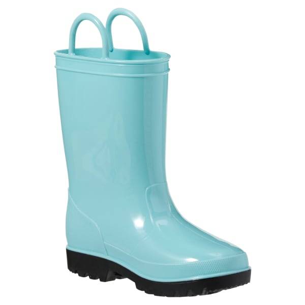 Falls Creek Girls' Turquoise Rain Boot, Turquoise, Size 13