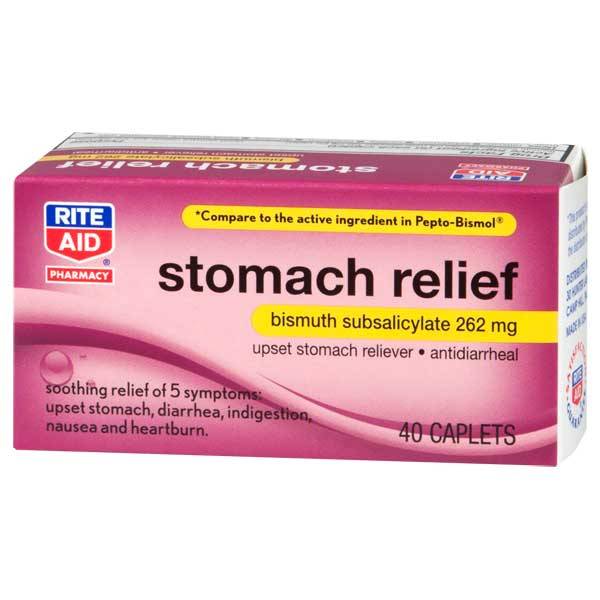Rite Aid Stomach Relief 262 mg Caplets (40 ct)