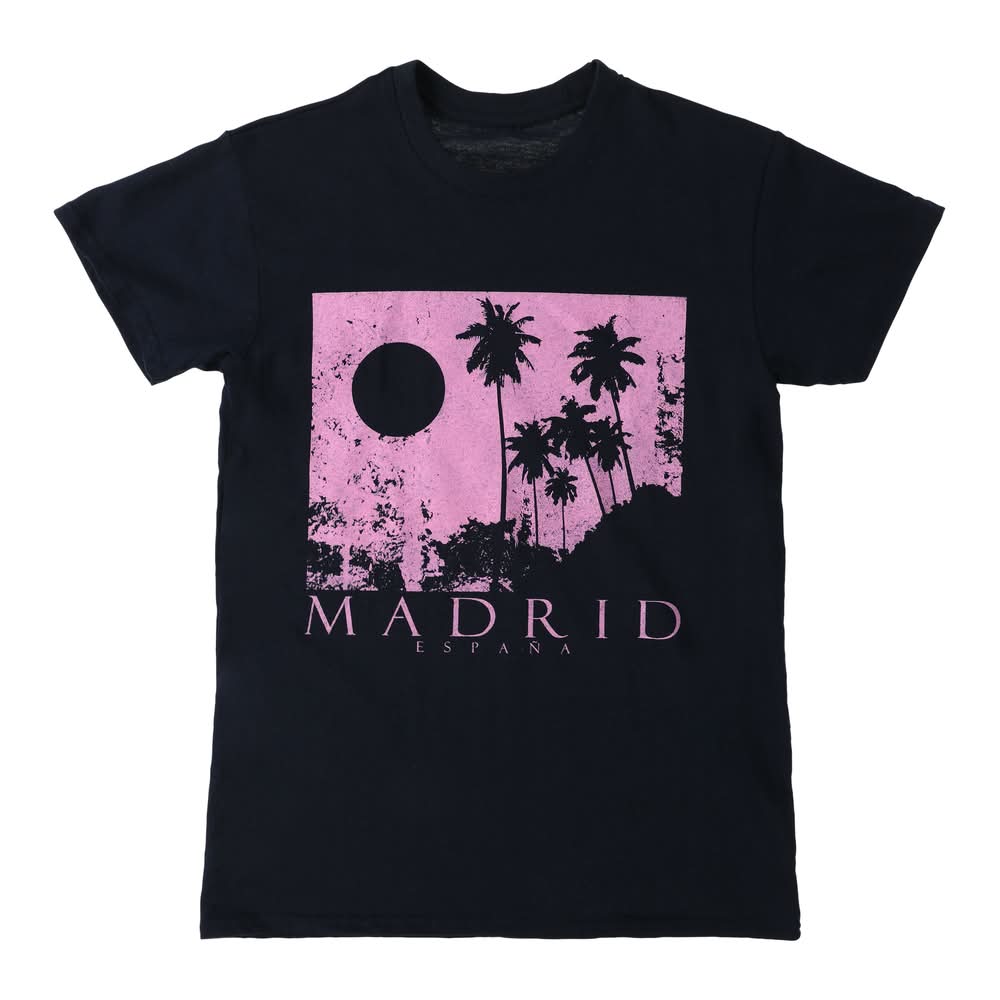 'Madrid' Graphic Tee Large Black