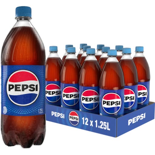 Pepsi Cola Soft Drink Bottle 1.25L