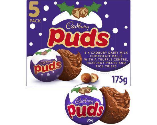 Cadbury Milk Chocolate Puds 5 Pack Multipack 175g