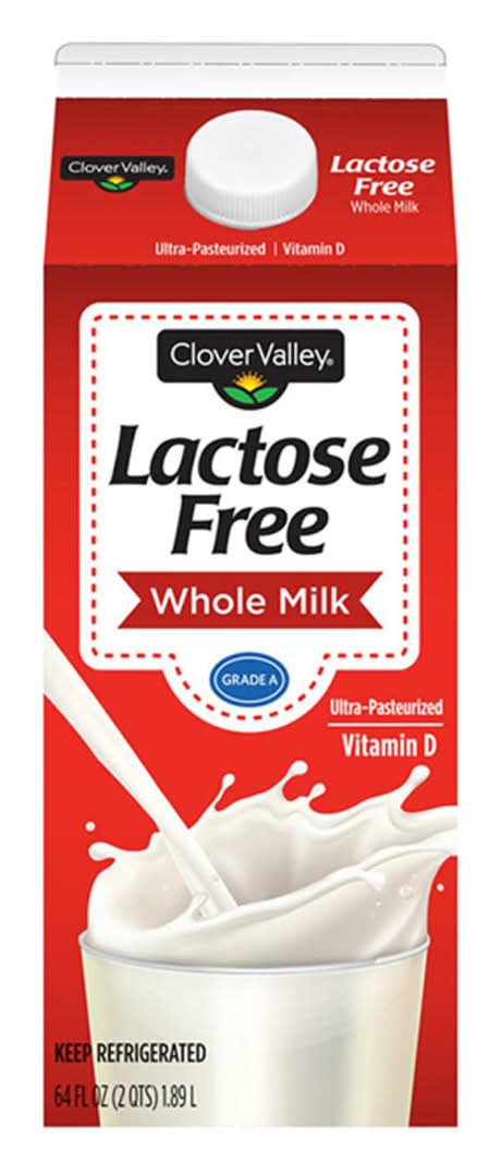 Clover Valley Grade a Vitamin D Lactose Free Whole Milk (64 fl oz)