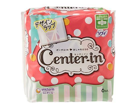 【日用品】◎センターイン≪ふわふわふつうの日ハネつき≫(6個)