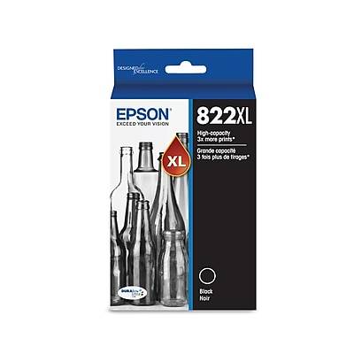 Epson 822xl Durabrite High-Yield Black Ink Cartridge, T822xl120-S