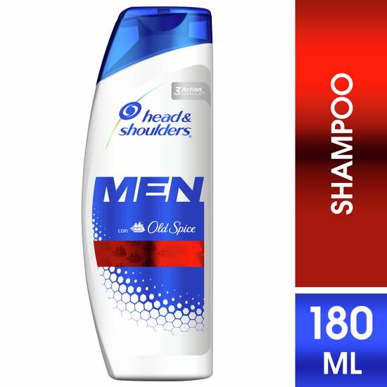 Head & shoulders shampoo old spice hombre  (botella 180 ml)