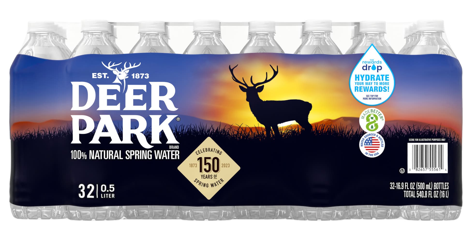 Deer Park 100% Natural Spring Water (32 x 16.9 fl oz)