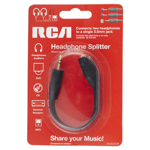RCA Mini Stereo Headphone Y Adapter