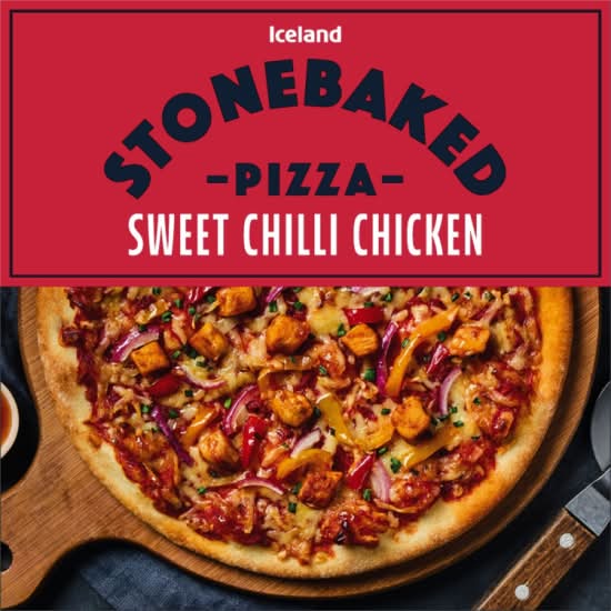 Iceland Stonebaked Sweet Chilli Chicken Pizza (364g)