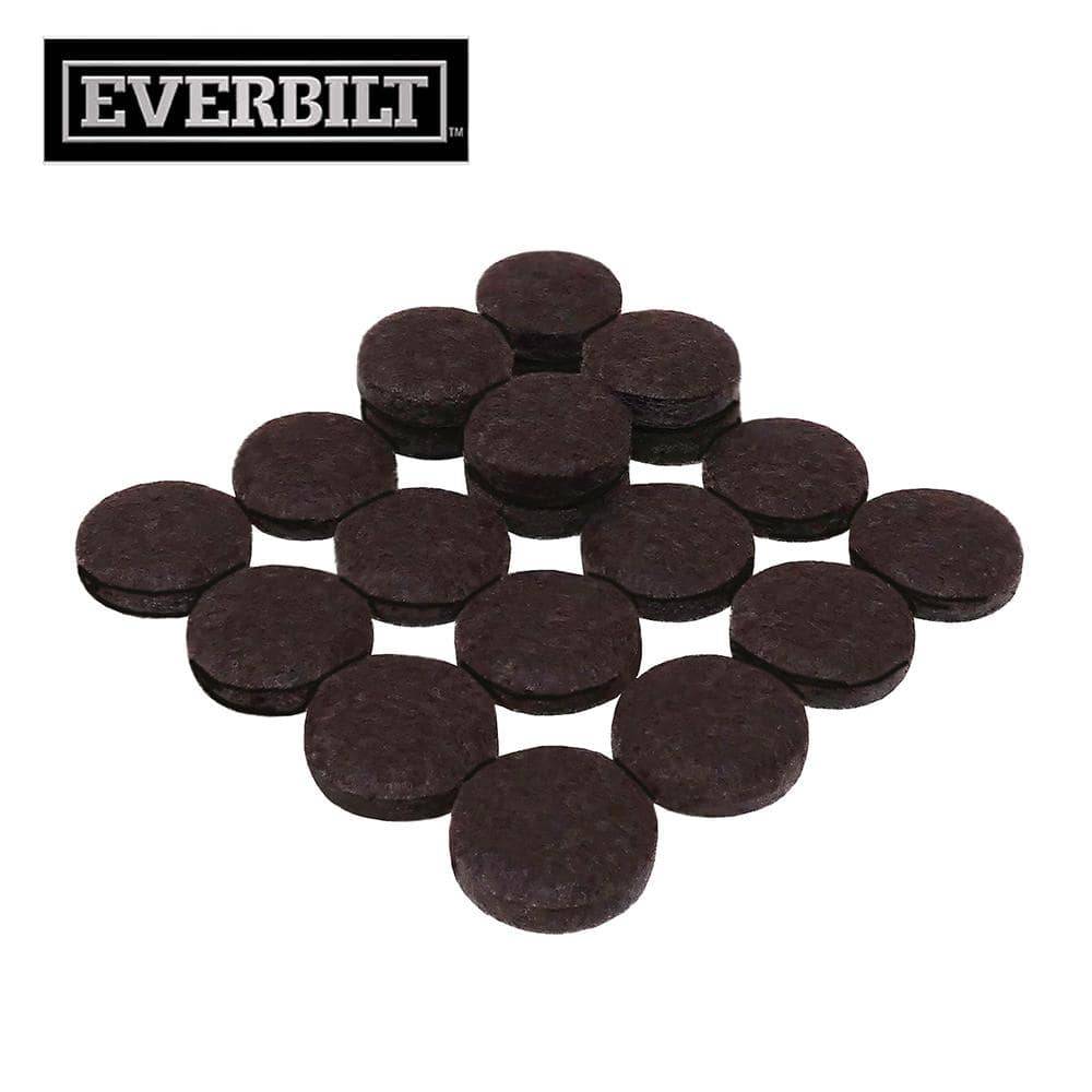 Everbilt 3/4 In. Brown Round Felt Heavy Duty Self-Adhesive Furniture Pads (20-Pack)