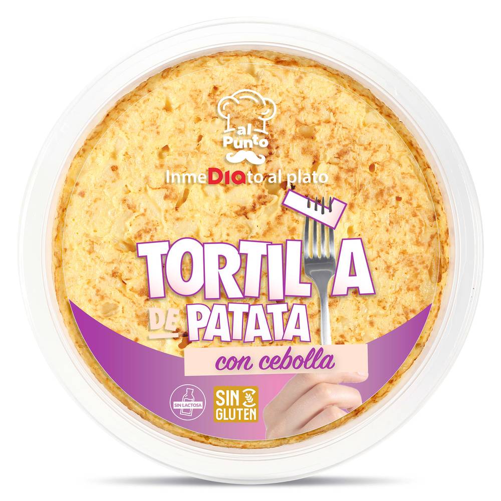 Tortilla De Patatas Con Cebolla Al Punto Dia Bandeja 600 G