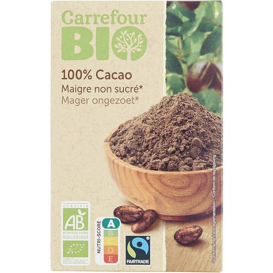 Carrefour Bio - Chocolat bio en poudre non sucré
