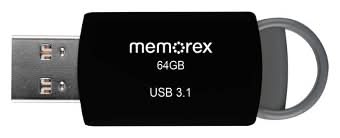 Memorex Usb 3.1 Flash Drive 64gb, Black