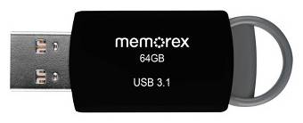 Memorex Usb 3.1 Flash Drive 64gb, Black