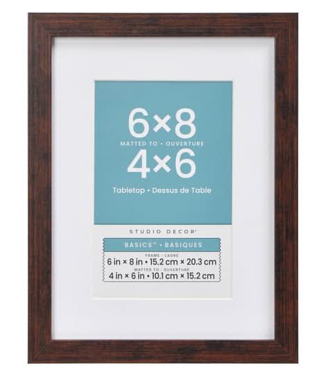 Basics Woodgrain Tabletop Linear Frame By Studio Decor