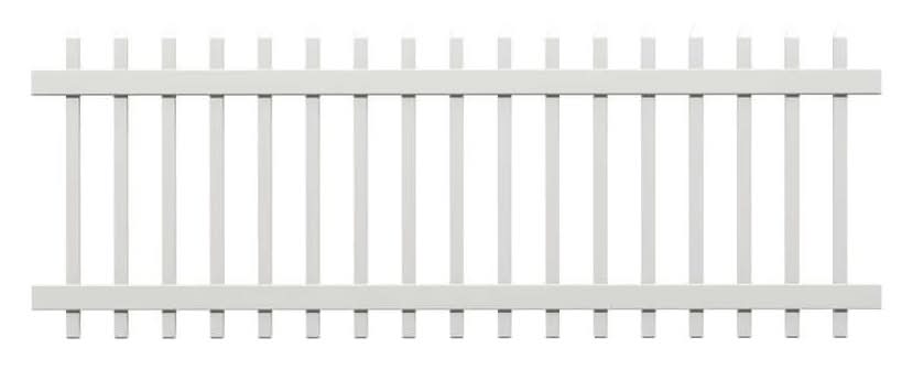 Veranda 3 Ft. H X 8 Ft. W White Vinyl Chelsea Fence Panel