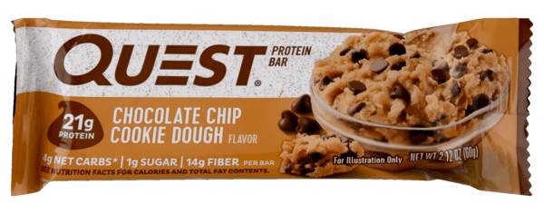 Quest Chocolate Chip Cookie Dough Protein Bar 2.1oz