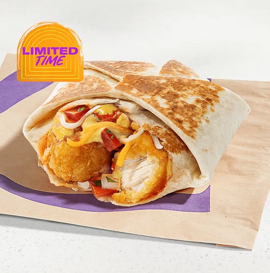 Jalapeno Honey Mustard Crispy Chicken Crunchwrap Slider