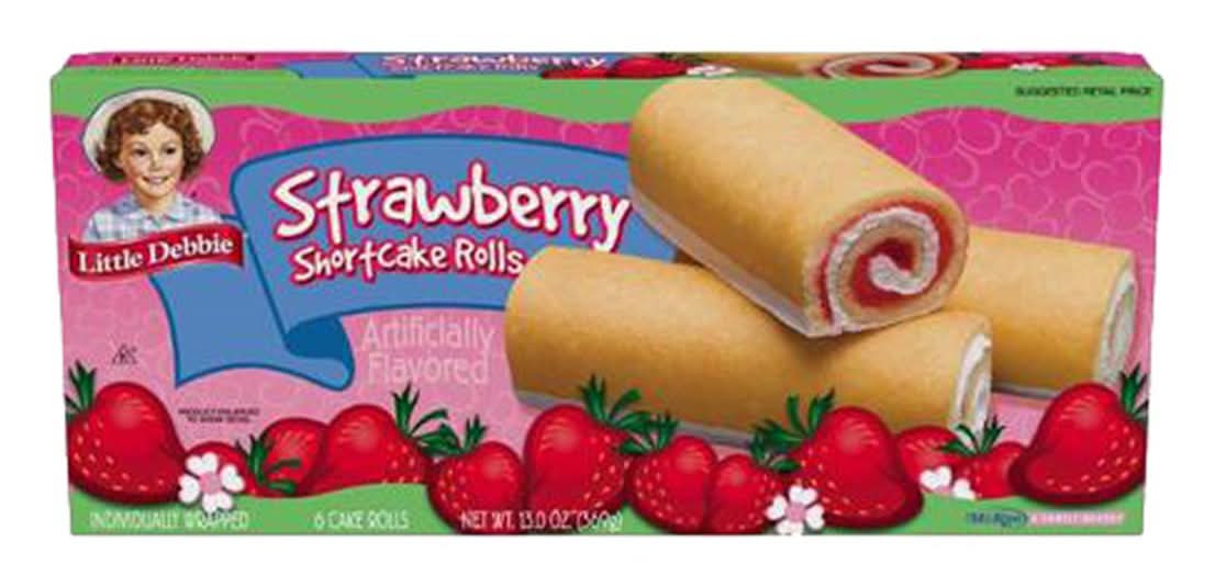 Little Debbie Shortcake Rolls, Strawberry (13 oz, 6 ct)