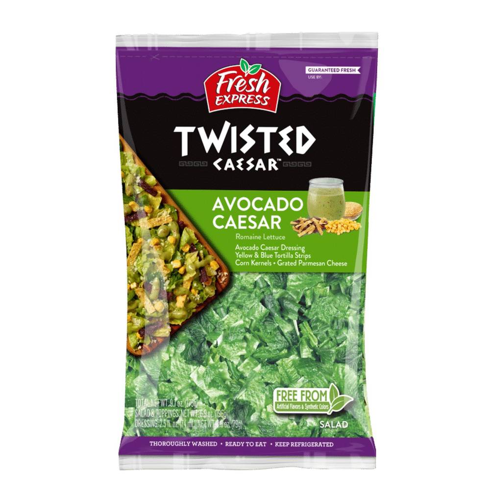 Fresh Express Twisted Caesar Avocado Chopped Salad Kit (9.7 oz)