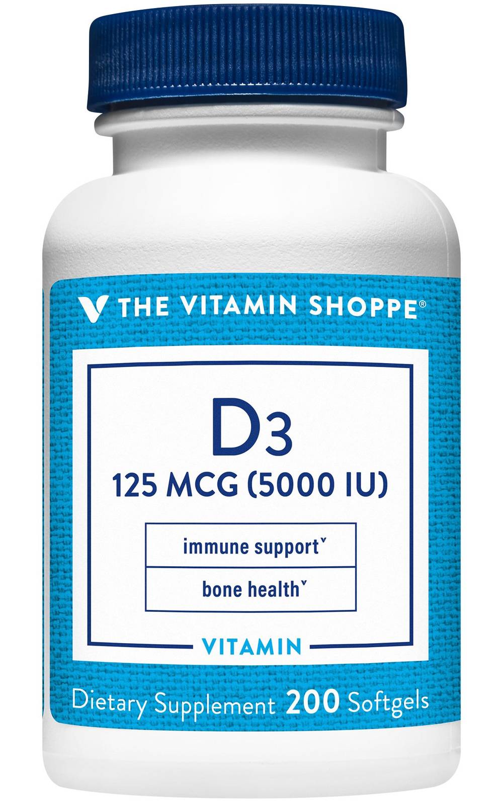 Vitamin D3 - Immune Support & Bone Health - 5,000 Iu (200 Softgels)
