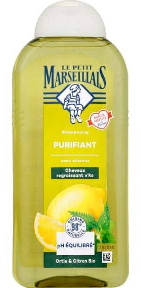 Le Petit Marseillais - Shampooing purifiant bio, citron - orties (300ml)