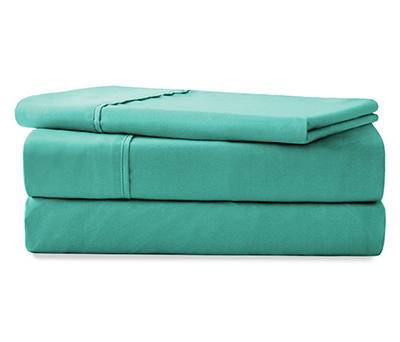 Real Living Microfiber Twin Sheet Set, Teal (3 ct)