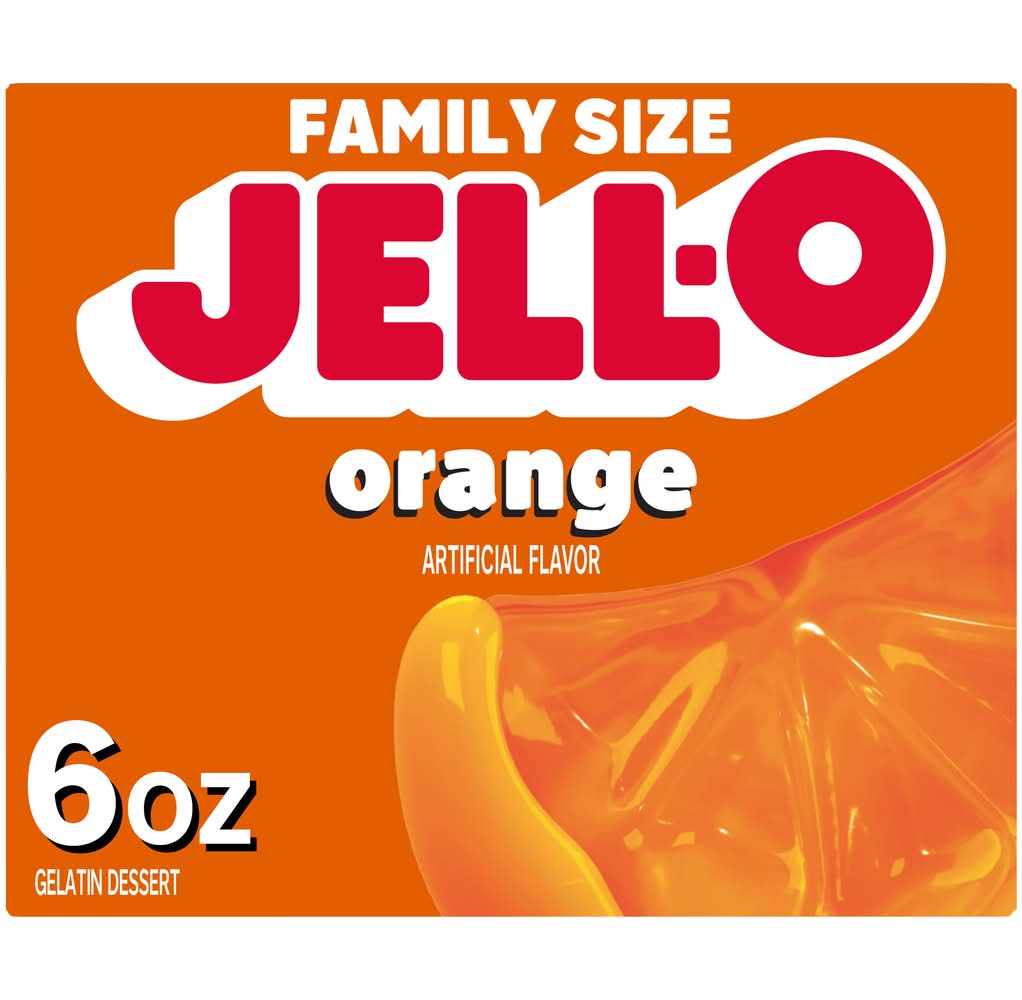 Jell-O Orange Flavor Gelatin Dessert (6 oz)