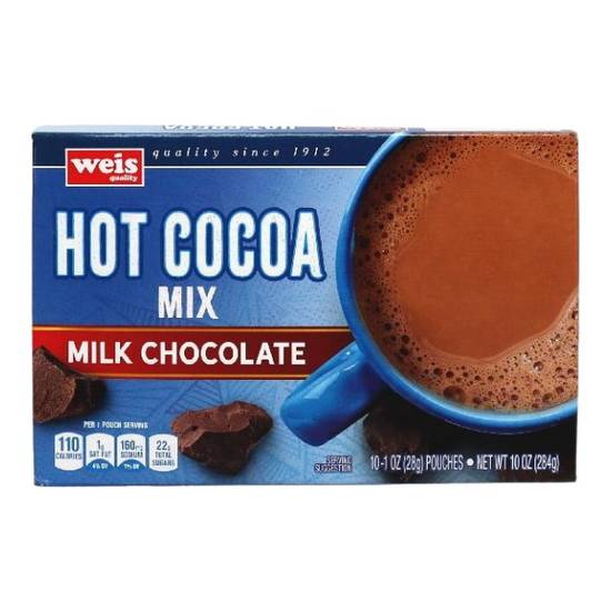 Weis Quality Hot Cocoa Milk Chocolate - 10 Pouches