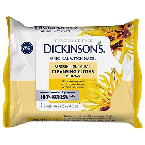 Dickinson's Original Witch Hazel Daily Refreshingly Clean Cleansing Cloths - 25.0 ea