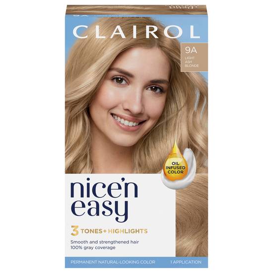 Nice 'N Easy Clairol 9a Light Ash Blonde Hair Dye