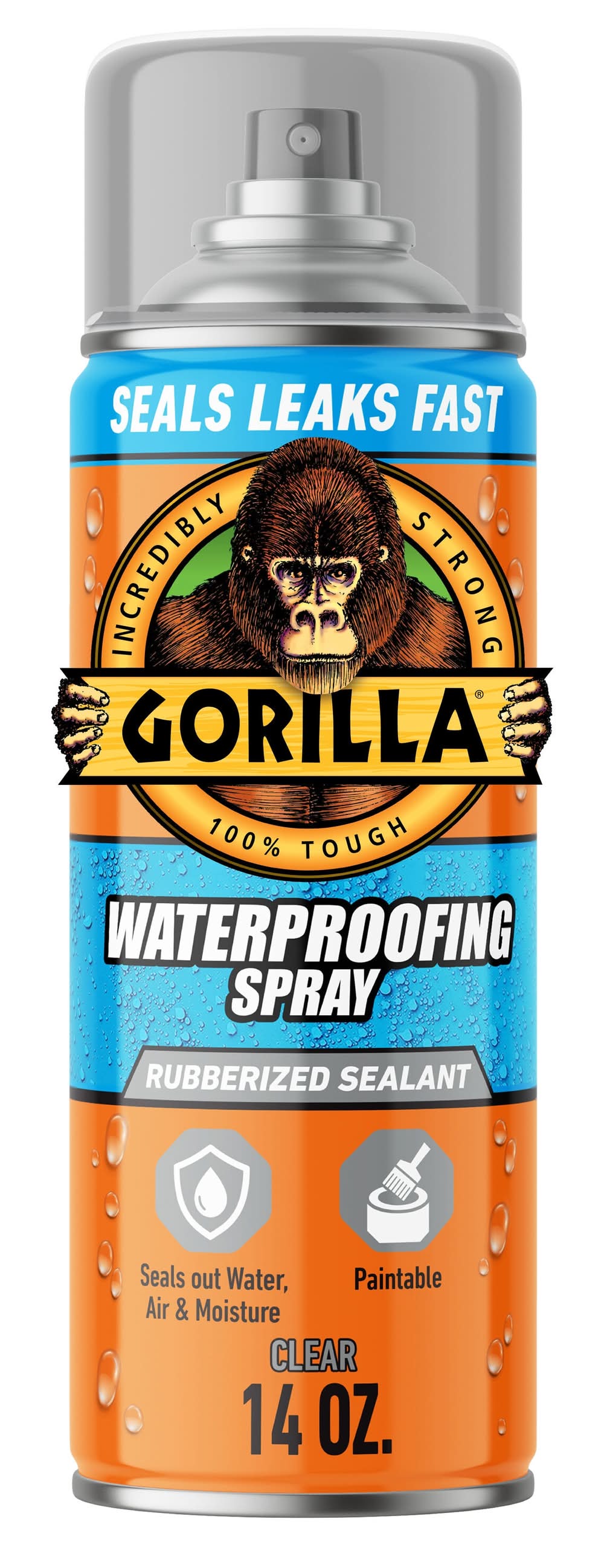 Gorilla 14-fl oz Clear Aerosol spray Waterproof Rubberized Coating