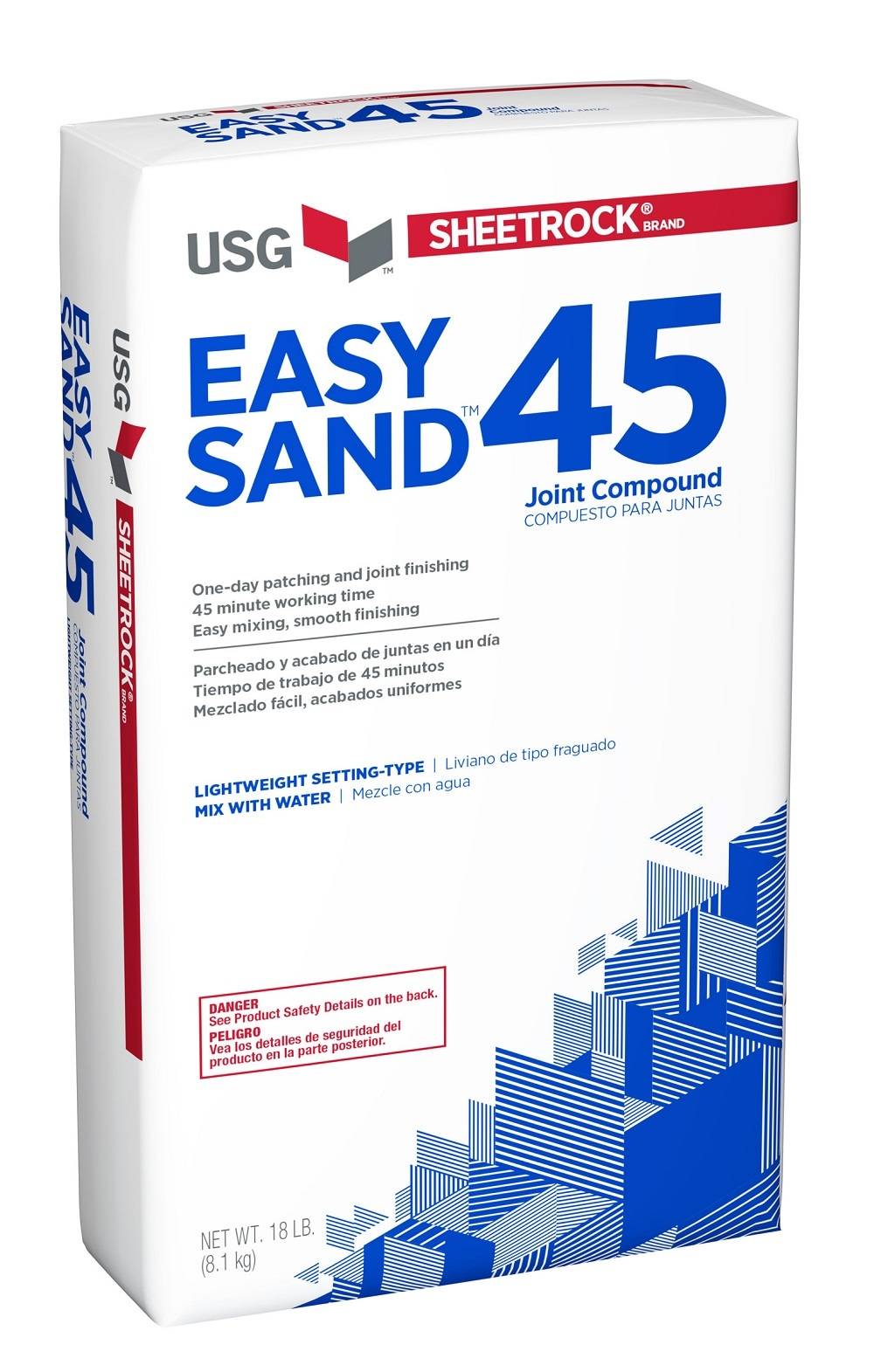 SHEETROCK Brand Easy Sand 18-lb 60-Minutes Set Time Lightweight Drywall Joint Compound | 384210