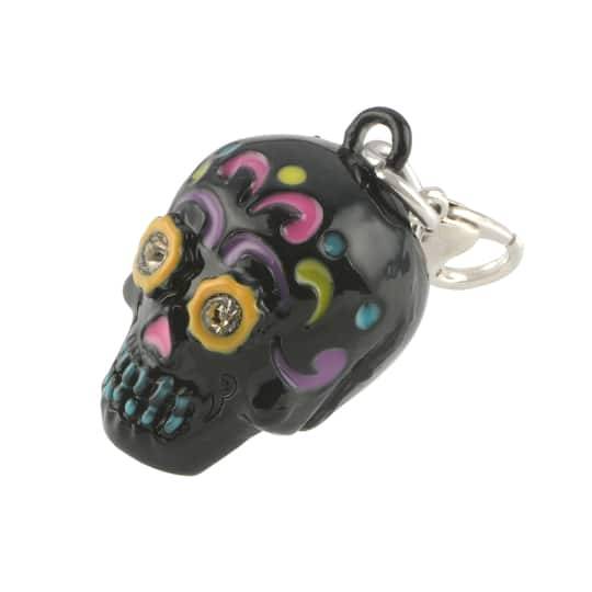 Day Of The Dead Skull Charm By Bead Landing