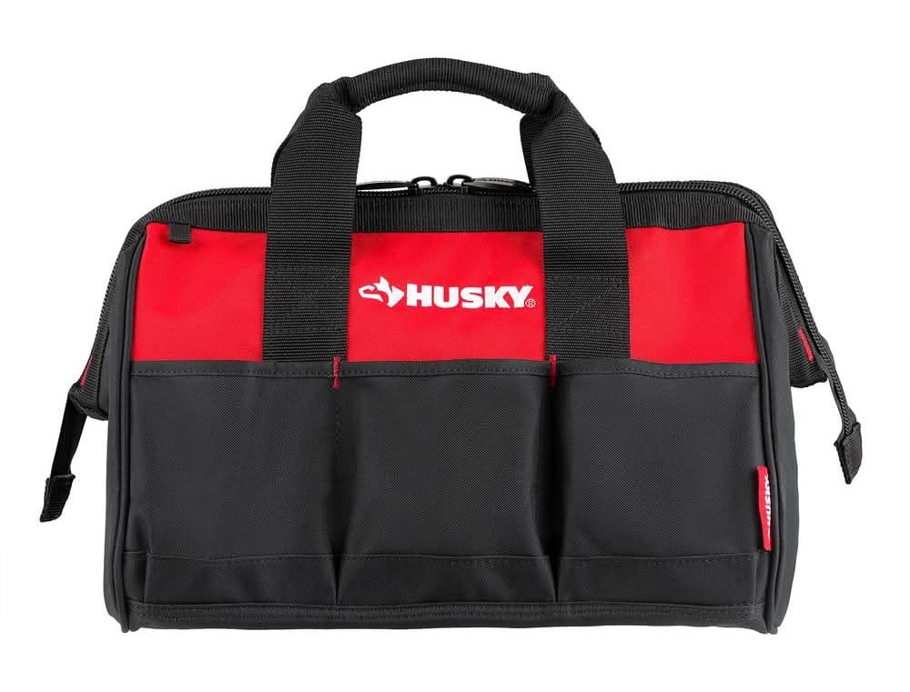 Husky 15 In. 8 Pocket Zippered Tool Bag