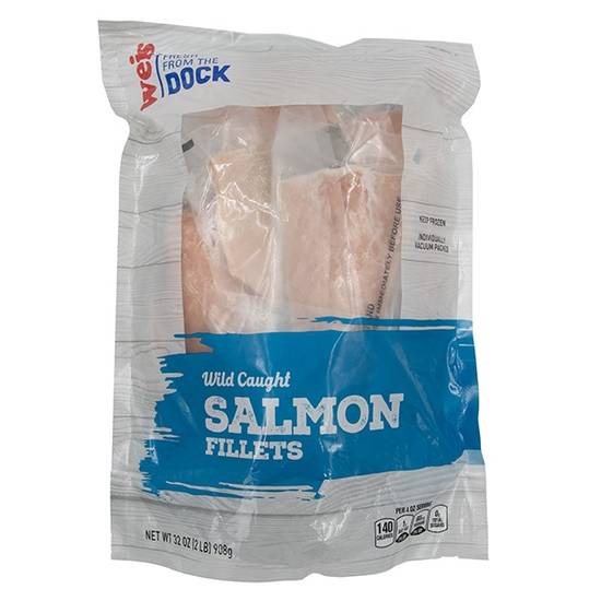 Weis Fresh from the Dock Wild Caught Salmon Fillets Individually Quick Frozen