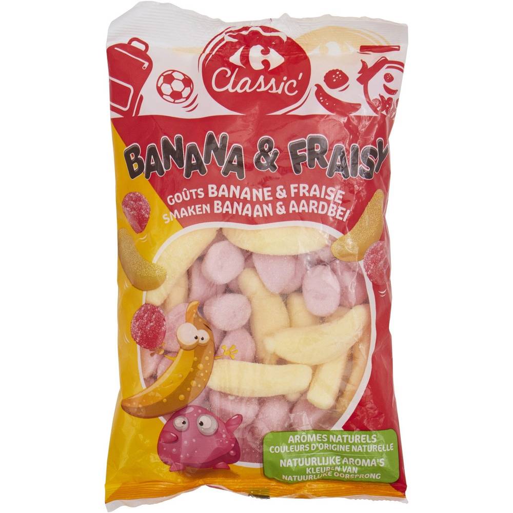 Carrefour - Bonbons banane fraise (250g)