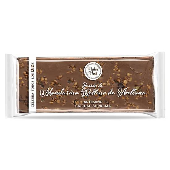 Turrón de Mandarina Relleno de Avellana Dulce Noel Día en Bolsa (250 g)