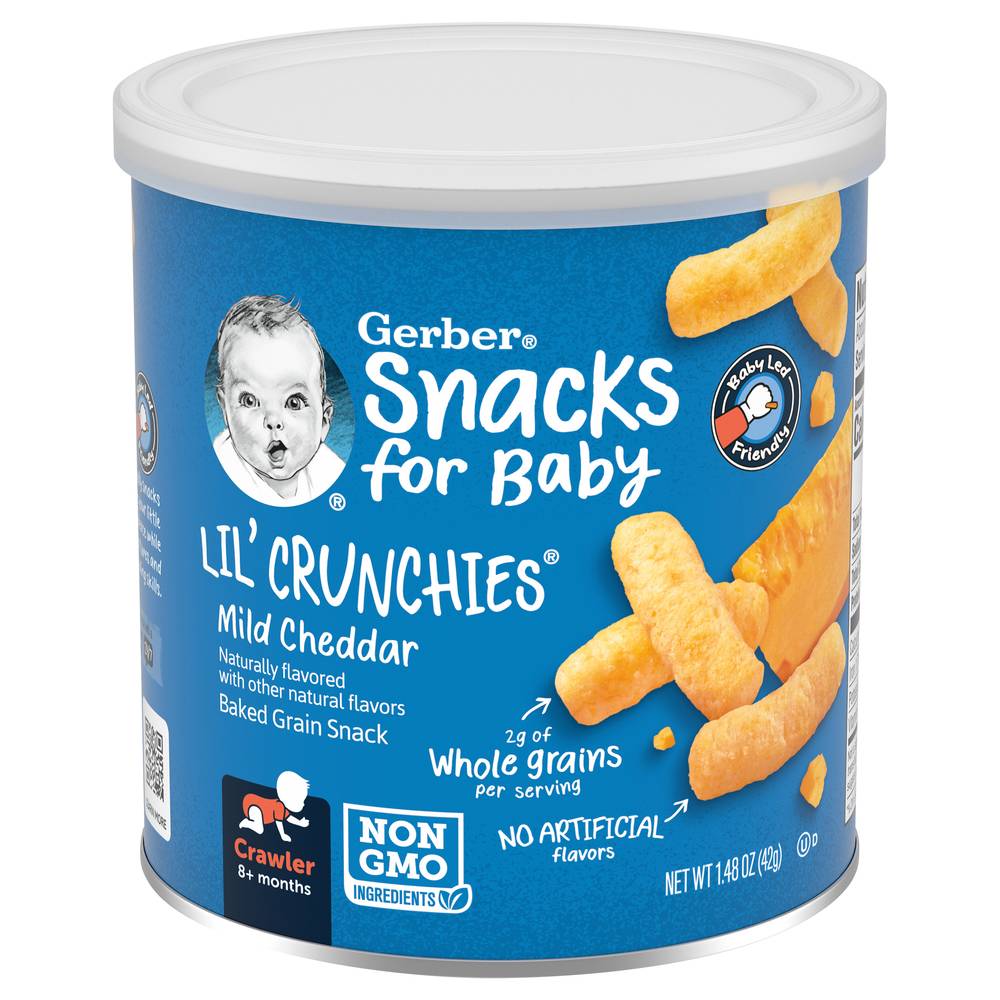 Gerber Lil' Crunchies Mild Cheddar Snacks (1.48 oz)