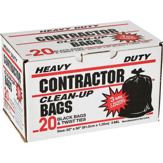 Primrose 7 Bushel Contractor Black Trash Bag (20 count)