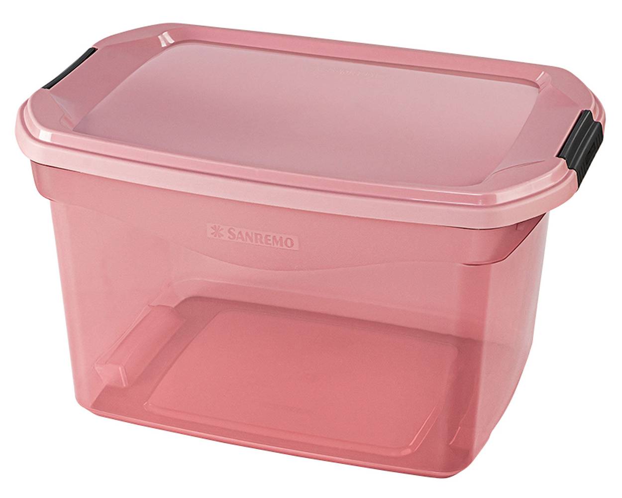 San remo caja organizadora plástico rosa (29 l)