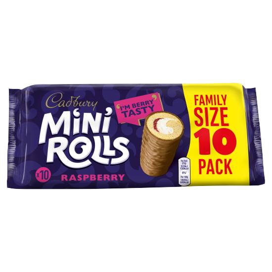 Cadbury Raspberry Mini Rolls Cakes (420g)