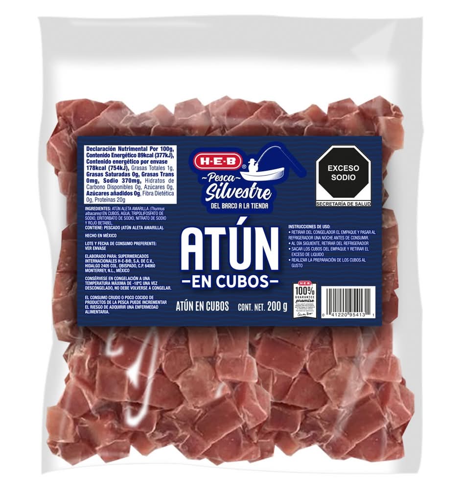 H-E-B · Atún en cubos (200 g)