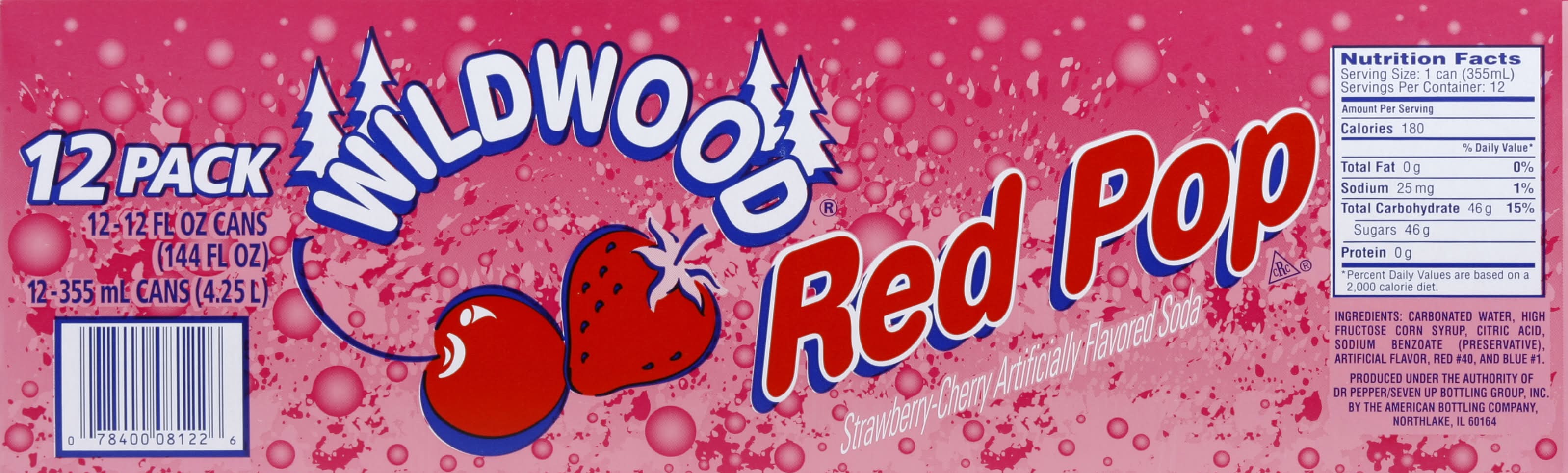 Wildwood Red Pop Soda (12 x 12 fl oz) – Refreshing Beverages