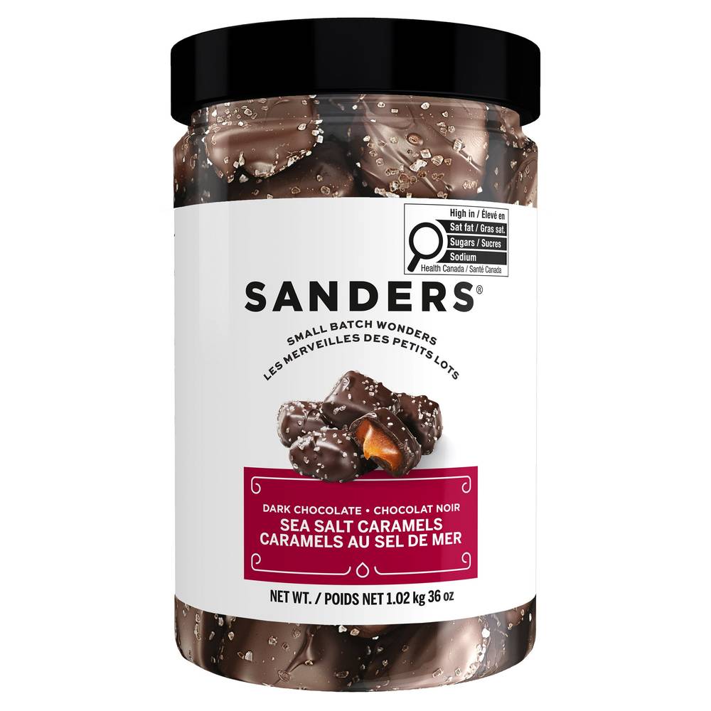 Sanders Dark Chocolate Sea Salt Caramels, 1.02 Kg