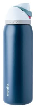 Owala Freesip Stainless Steel Water Bottle 40 fl oz, Navy Nights
