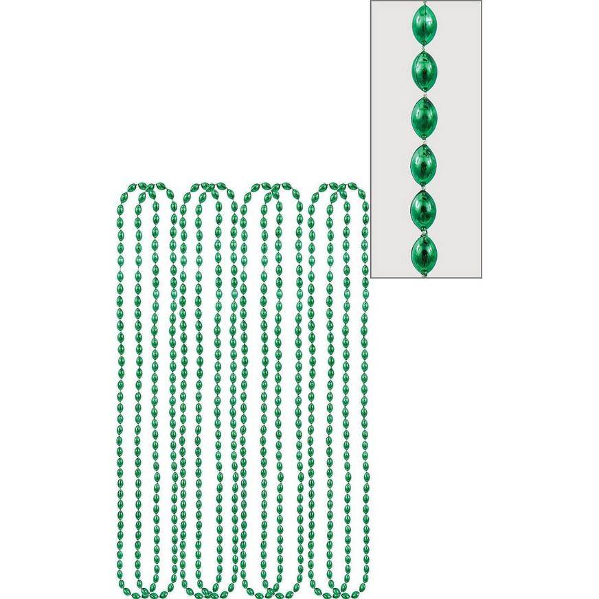 Plastic City City Bead Necklace (green) (100 ct)